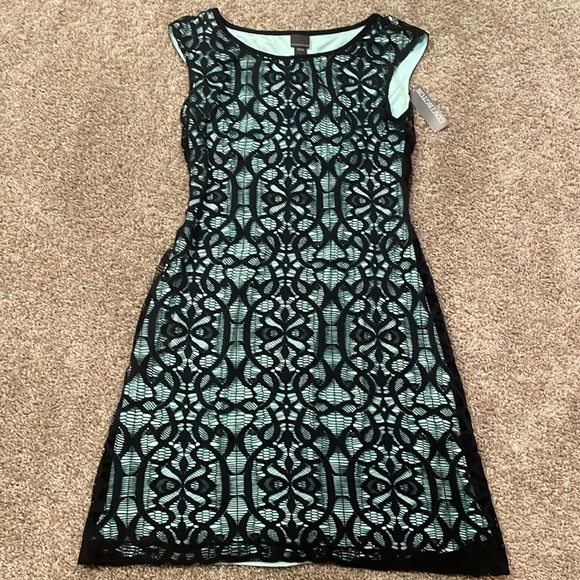 Covington Navy and Teal Formal Dress- Size 6 - Picture 1 of 3